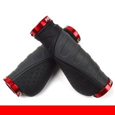 알루미늄 합금 자전거 핸들 바 그립 라이딩 바이스 장비 산악 액세서리, Gray-Red, 11) Gray-Red, 1개