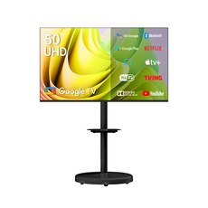 무빙큐빅스 스마트 4K UHD 50인치 삼탠바이미 블랙에디션 스탠딩 이동식 TV 삼텐바이미 중소바이미, 127cm/50인치, GTCBX50UHD-A1 블랙에디션, 스탠드형, 고객직접설치