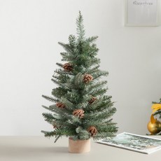 고급그레이 솔방울 트리 60cm 크리스마스 나무 TRHMES, 미니트리