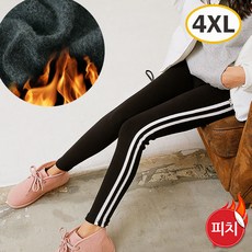 제이피플 여성용 피치이선레깅스 밴딩 피치 기모 이선 두줄 레깅스 빅사이즈