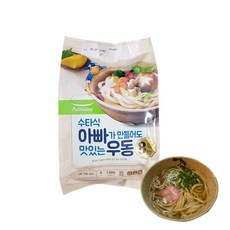 풀무원 아빠가풀무원 수타식 아빠가 만들어도 맛있는 우동 192g 8인분 가쓰오, 8봉, 195g