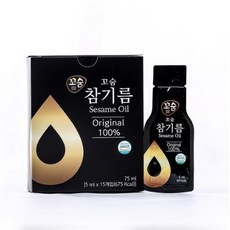 꼬숨식품(주) 일회용 참기름, 3팩, 15ml