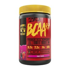 뮤턴트 BCAA 9.7 프루트 펀치 맛, 1개, 348g