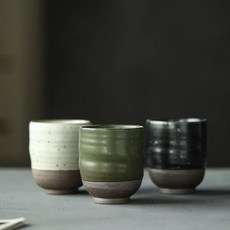 도자기접시 일본그릇 일본식기 일본접시 일본도자기 1PC Handmade Japanese Style coarse pottery Cup Tea Master retro Kung Fu tea set small cup