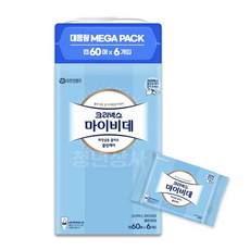 마이비데 화장실용 물티슈 캡형, 60개입, 6개