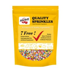 퀄리티 스프링클 레인보우 넌패럴 스프링클 1kg 대용량 벌크, 1개