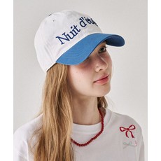 론론 RONRON NUIT D ETE BALL CAP WHITE BLUE