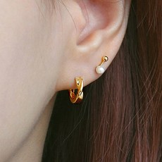 14k미니링귀걸이