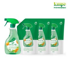은나노스텝 시즌3 다용도 세정제 4종 세트 (550ml 1개 + 500ml 파우치 리필 3개)