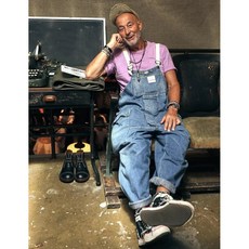 멜빵점프수트남자