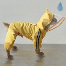 컬리언컬리 강아지 우비 XS-7XL 비옷 애견 초대형견 대형견 중형견 소형견 애견 레인코트, 레드