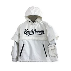 스키 스노우보드 겨울 웨어 수트 방수 스노우 장비 방한 KEEPMONEY 남성용 미국 스키복 싱글보드 방수 및 따뜻한 틈새 야외 전문 스키 장비, S, 아메리칸 화이트 스키 탑