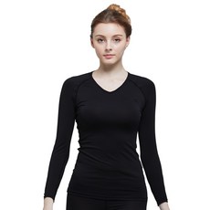 GearX 女式全新一般寒冷天氣 8 袖 V 領內衣