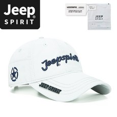 JEEP SPIRIT 스포츠 캐주얼 골프모자 CA0650, 화이트, 1개