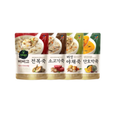 비비고죽 450g 골라담기/전복/소고기/버섯야채/단호박, 소고기죽1개