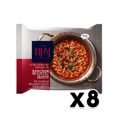 더미식 장인라면 맵싸한맛 봉지라면 135g x 8개