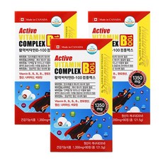 네추럴라이즈 활력비타민B 100 컴플렉스, 90정, 3개
