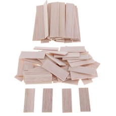 Royalways 80pcs 나무 조각 미완성 된 나무 막대기 목공, 목재