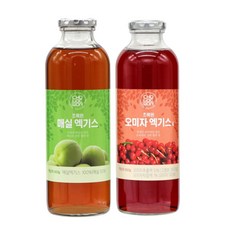 [성실한오피스] 초록원 오미자 엑기스 660g + 매실 엑기스 660g 원액 (총2병), 2개, 2개