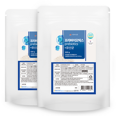 프리바이오틱스+유산균 분말 국내산 500g팩 HACCP인증제품 자연성분 올리고당치커리추출물, 500g, 2개