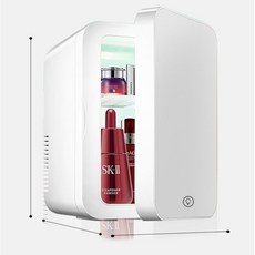 화장품냉장고 정리함 무소음 미니화장품냉장고 미니짱 뷰티냉장고 렌즈 약보관 미니냉장고 10L 기숙사 원룸 오피스 미니초소형냉장고, 화이트, 화이트