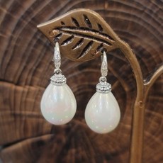 쌀알진주귀걸이