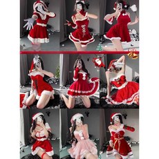 크리스마스 의상 산타걸 코스프레 벨벳 크리스마스 의상 코스프레 여성 파티 무대 의상 좋은 토끼 의상