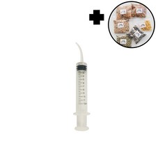 앵무새 이유식 모이 주사기 이유새 이유조 먹이 용품 12ml / 60ml, 1개, 투멍 12ml