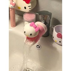 워시헬퍼 수도꼭지 연장탭 아기수전 유아수도꼭지 어린이 세면대 연장, 헬로키티 수도꼭지 연장기, 1개