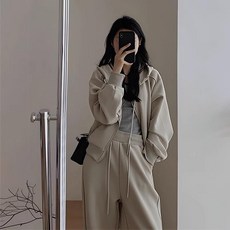 아이엠몽 여성 후드 집업 트레이닝 세트