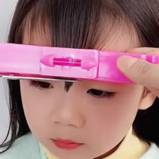 상한머리자르기 긴머리 숱치기 아기앞머리자르기 돌아기머리자르기 y존 음모 숱가위, 1세트, 핑크숱가위세트