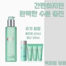 [백화점정품] 비오템옴므 아쿠아파워 올인원 프레시 로션 인 젤 1개 + 증정( 클렌저80ml+올인원20ml) 남성 스킨케어 프리미엄 수분 충전 데일리 수분템 수분감, 300ml
