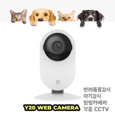 YI 20 카메라 ip CCTV 미.친.가.성.비. Y20 웹카메라 반려동물 감시 카메라, Y20 IP CCTV