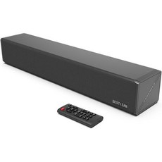 BESTISAN TV용 사운드바 광학 AUX USB 및 Bluetooth 입력이 포함된 16.5인치 사운드바(DSP TREB 베이스 조절 가능 순환 전환 모드 ， 재설정, 16.5inch 미국직구