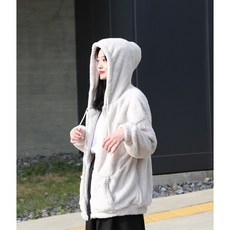 포근한 후들 양털 후드집업 남녀공용
