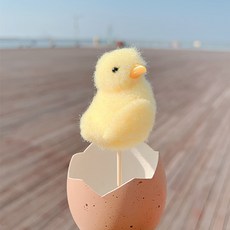 [왓위셀] 부활절 병아리 달걀 둥지 봄 인테리어 소품 장식 꾸미기 데코소품, 01. 흰병아리