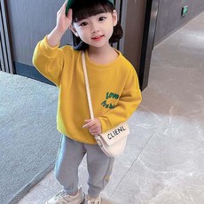 몽실이 컬러맨투맨 상하복 봄 가을 외출복 긴팔 유아 아동