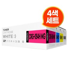 캐논 CRG -054 / CRG-054H 대용량 재생 토너 4색 KYCM MF643CDW MF645CX MF641CW LBP621CW LBP623CDW, 1개, CRG-054H 대용량 4색세트