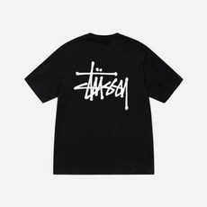 스투시 반팔티 베이직 프린트 티셔츠 블랙 [국내매장판] BASIC STUSSY TEE