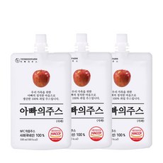 [연두팜] 아빠의주스 사과즙 100ml 낱개, 돌려먹는)아빠 사과즙 낱개