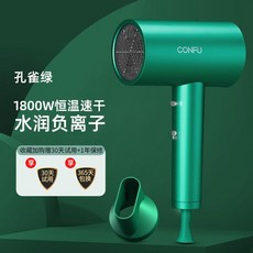 항공모터드라이기 Kangfu 헤어 드라이어 가정용 음이온 헤어 케어 음소거 고출력 학생, 초록