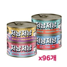  저냥저냥 4종혼합 80g x 96개 촉촉젤리 고양이간식캔, 선택완료, 단품없음 