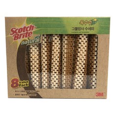3M 스카치브라이트 옥수수그물망사 수세미 8개입