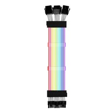  ARGB PSU 전원 공급 장치 연장 케이블 RGB ATX 24 핀 PCIe GPU 듀얼 트리플 8 6 2 코드 마더 보드, 01 CHINA _ 03 Three 8pin 