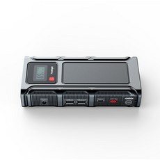 자동차 점프 스타터 고 12V 배터리 부스터 버스터 2USB 용 가솔린 디젤 용 휴대용 전원 방전 시동 스타트, 은, 협력사