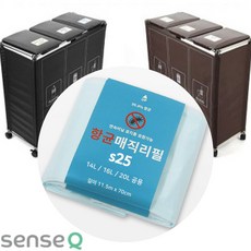 대진테크 senseQ 항균 매직리필 S25 비닐봉투 이지핏 매직 타사제품 호환 연속봉지, 5묶음, 5개