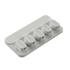 전기자전거부품 전기자전거모터 자석 케이블 와인더 접착 실리콘 usb 케이블 해결사 주최자 단색 케이블 홀더 라인 충전기 클립 책상 사무실 공급, 회색