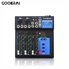 스테이지 콘솔 포함 레코딩 라이브 USB 컨트롤러 채널 오디오 MP3 KTV 4 믹서 Dj, 220V-EU-plug