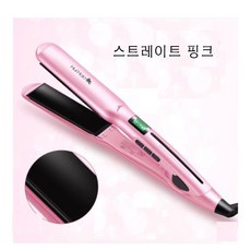 (즐)구르몰 온도조절 헤어 옥수수 수염 고데기 매직기, 스트레이트 핑크1, Huihao 809