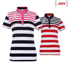 [JDX] 여성 스트라이프 배색 카라티셔츠 2종 택1 (X2QMTSW57)